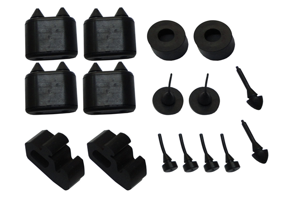 OER Rubber Stopper Kit For 1969 Pontiac Firebird – Doors, Hood, Trunk, Console