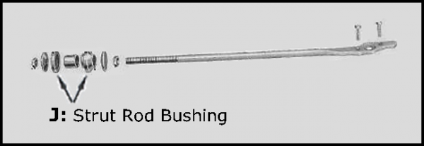 thumbnail image 2 of Pair Strut Rod Camber Bolts & Bushings Kit For 1965-1970 Chevy Impala By Auto Pro USA 2 of 2