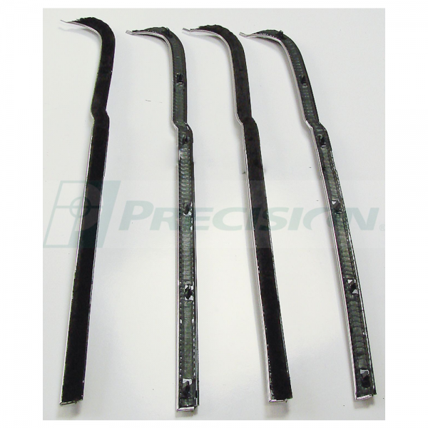 Door "AntiRattler" / Felt / Fuzzy Kit 4 Pc. Stainless Bead