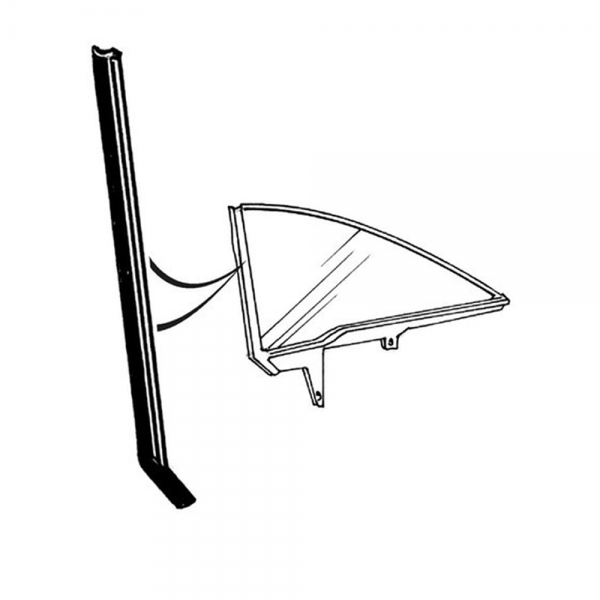 1966 Ford Restoration Parts Quarter Window Leading Edge Seals C60Z6330146PR