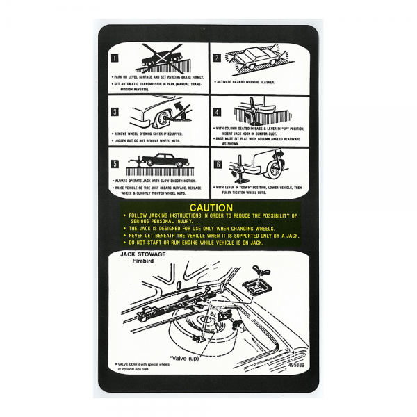 Jack Instructions Decal