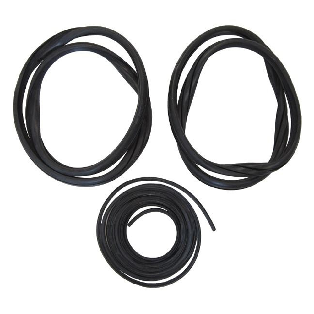 thumbnail image 2 of 6-Piece Rubber Door Weatherstrip Seal Kit For 75-96 Chevy Full Size Van 2 of 3