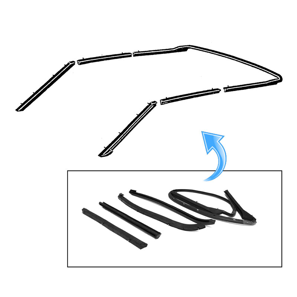 thumbnail interactive-video image 1 of Convertible Top Front Metal Header Seal Retainer For Ford & Mercury 1969-1972 – CTSI 1 of 3