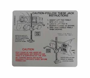 Jack Instructions Decal