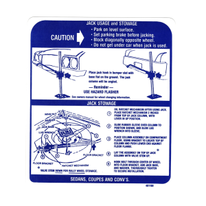 Jack Instructions Decal