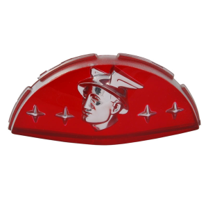 1956 1957 THUNDERBIRD NOSE EMBLEM AND CHROME RETAINER 1956 1957 THUNDERBIRD NOSE EMBLEM AND CHROME RETAINER