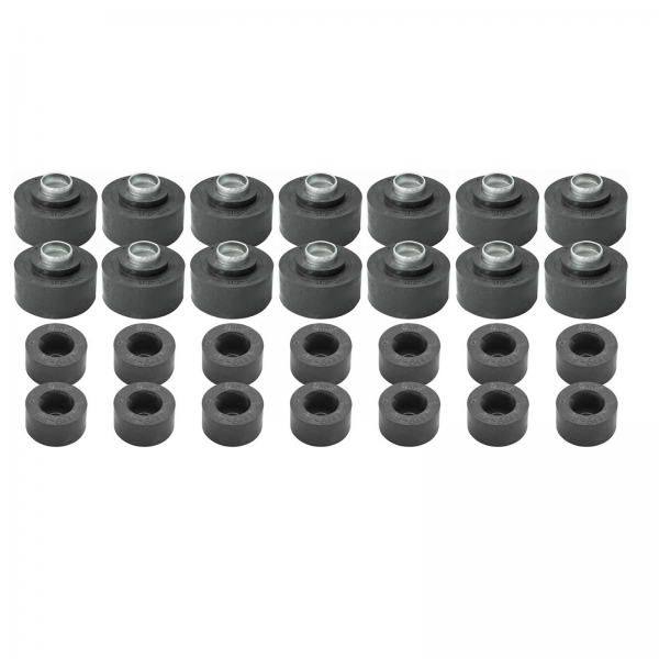Rubber The Right Way - Body Mounting Pad / Bushing Kit - 28 Piece