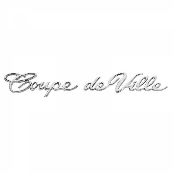 Rubber The Right Way - "Coupe deVille" Emblem - On Rear Quarter Panel