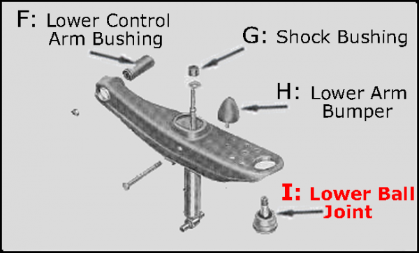 Rubber The Right Way - Front Lower Ball Joint - Left or Right Side