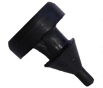Rubber The Right Way - Rubber Stem Bumper - 3/16" Sheet Metal Hole - 7/16"  Diameter Head - 5/32" Head Height