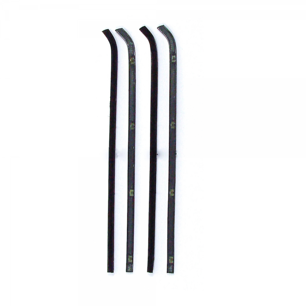 Rubber The Right Way - Beltline Weatherstrip - 4 Piece Kit - Black Bead