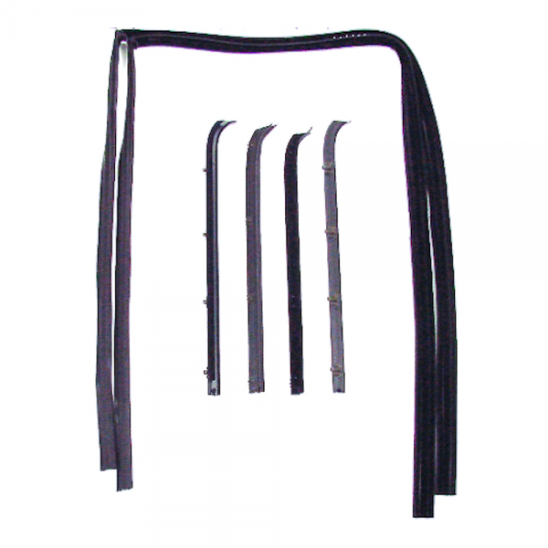 Rubber The Right Way - Deluxe Window Beltline & Channel Kit - Rear Door