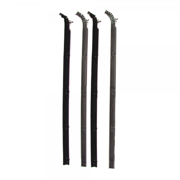 Rubber The Right Way - Beltline Weatherstrip - Also Called Window Sweeps, Felts Or Fuzzies - 4 Pc. Kit for Inner & Outer