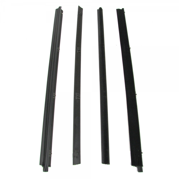 Rubber The Right Way - Beltline Weatherstrip - Also Called Window Sweeps, Felts Or Fuzzies - 4 Pc. Kit - Models Without Vent Windows