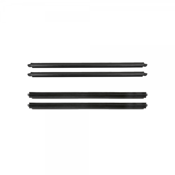 Rubber The Right Way - Beltline Weatherstrip - Front Doors - Also Called Window Sweeps, Felts Or Fuzzies - 4 Pc. Kit