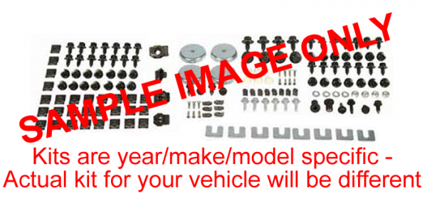 Rubber The Right Way - Underhood & Trunk Bolt, Nut, U-Nut & Screw Kit - 227 pc.