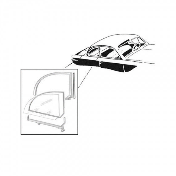 Rubber The Right Way - Quarter Window Leading Edge Seals