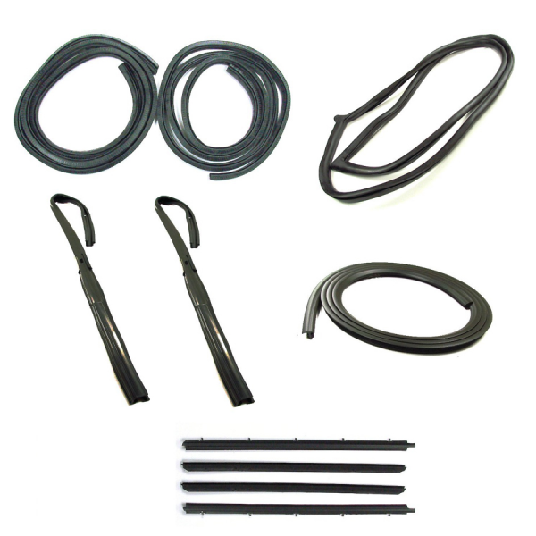 Rubber The Right Way - Master Weatherstrip Kit - With Chrome Trim