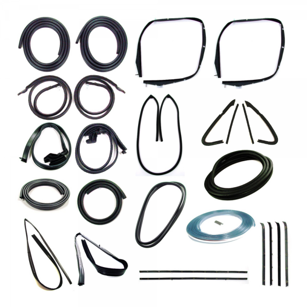 Master Weatherstrip Kit With Chrome Trim