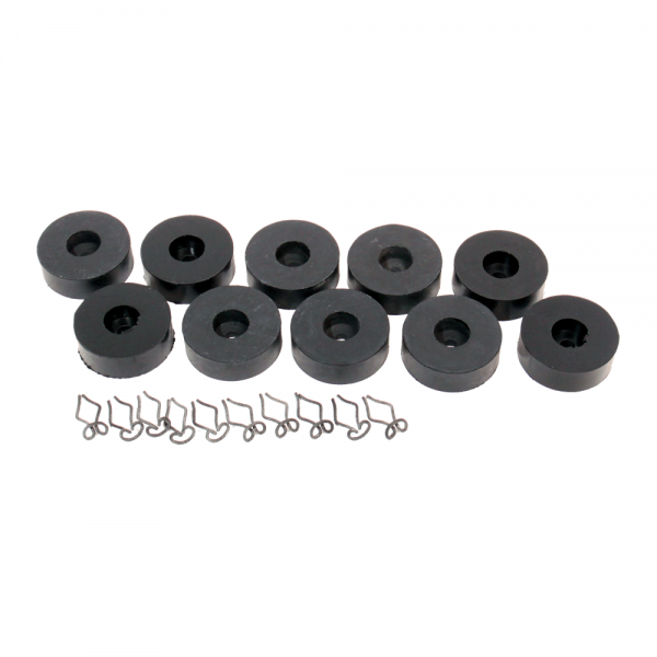 Rubber The Right Way - Body to Frame Insulator Kit - Includes Clips