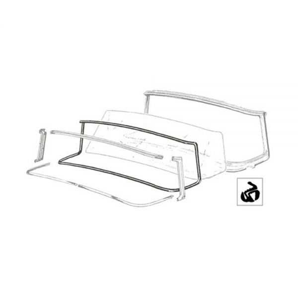 Rubber The Right Way - Windshield Seal - With Groove For Trim