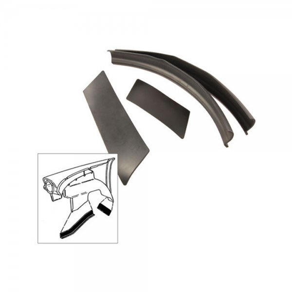 Rubber The Right Way - Front Fender Splash Apron Seal Kit