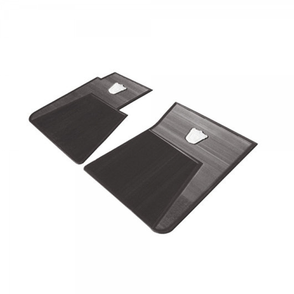 Rubber The Right Way - Floor Mat Kit - 2 Piece - BLACK