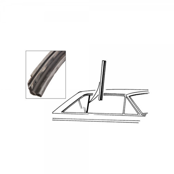 Ford Restoration Parts Quarter Window Leading Edge Seals C3DZ6330146PR