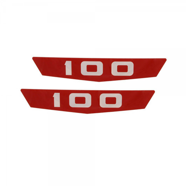 Rubber The Right Way - Hood Emblem Inserts - "100"