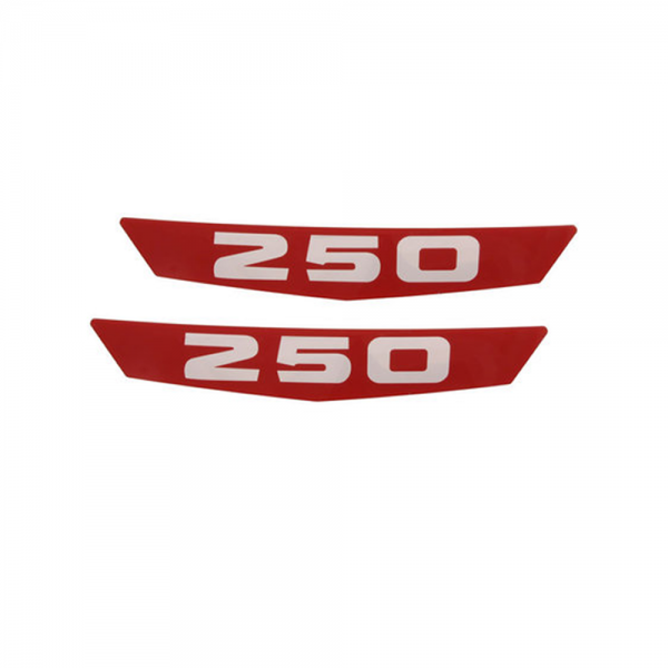 Rubber The Right Way - Hood Emblem Inserts - "250"