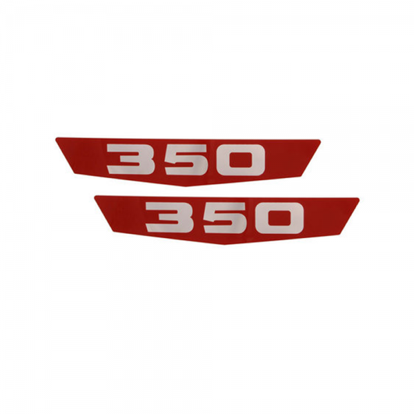 Rubber The Right Way - Hood Emblem Inserts - "350"