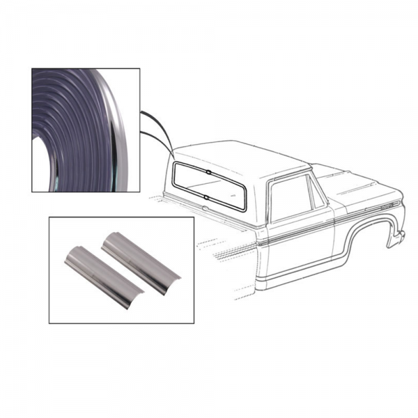 Rubber The Right Way - Back Window Chrome Molding Kit