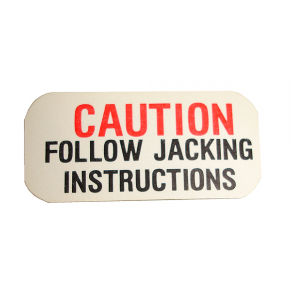 Rubber The Right Way - Jack "Caution" Decal