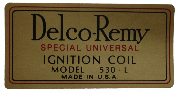 Rubber The Right Way - Delco Remy Coil Decal