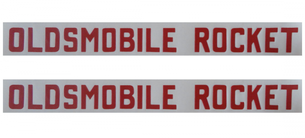 Rubber The Right Way - "Oldsmobile Rocket" Valve Cover Vinyl Letters / Decal