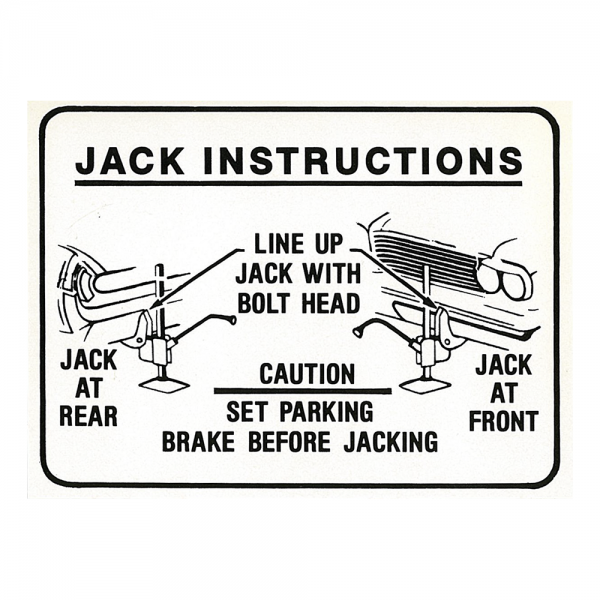 Jim Osborne Reproductions - Jack Instructions Decal