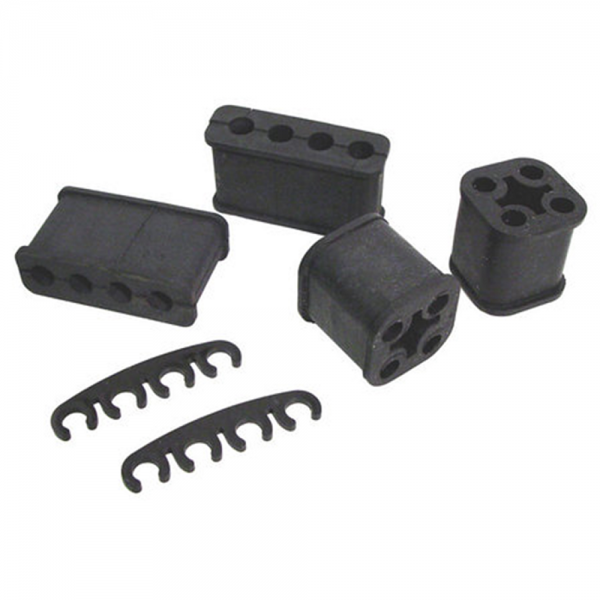 1956-1957 Chevy Lower Spark Plug Wire Support Shields - Restoration Auto Supply