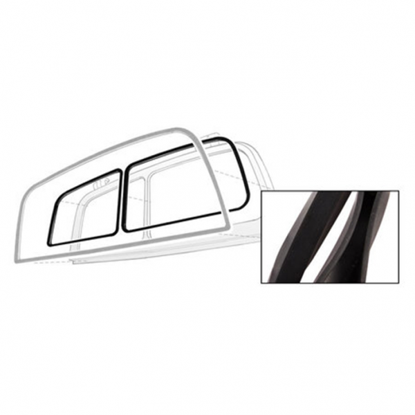 Rubber The Right Way - Rear Window On Liftgate Weatherstrip - Without Lip