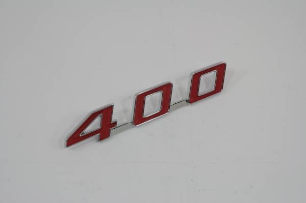 Rubber The Right Way - "400" Hood Emblem
