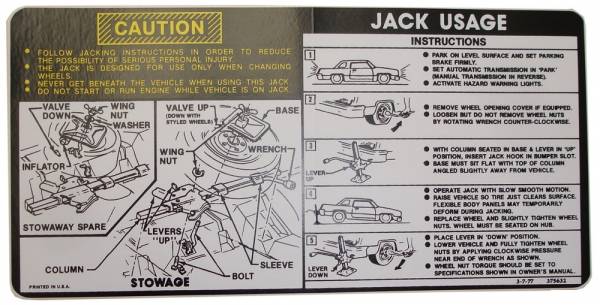 Rubber The Right Way - Jack Instructions Decal