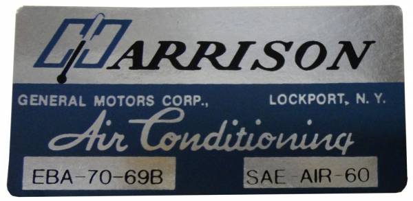 Rubber The Right Way - "Harrison" AC Evaporator Box Decal