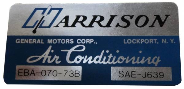 Rubber The Right Way - "Harrison" AC Evaporator Box Decal