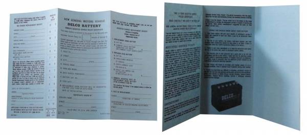 Rubber The Right Way - Delco Battery Owners Certificate