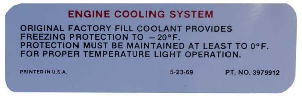 Rubber The Right Way - Cooling System Decal