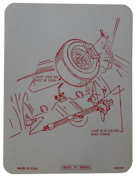 Rubber The Right Way - Tire Stowage Decal - Specialty Wheel