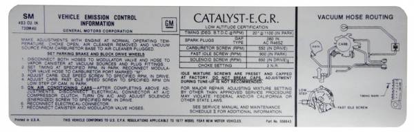 Rubber The Right Way - Automatic Transmission Emission Decal - 403-4V
