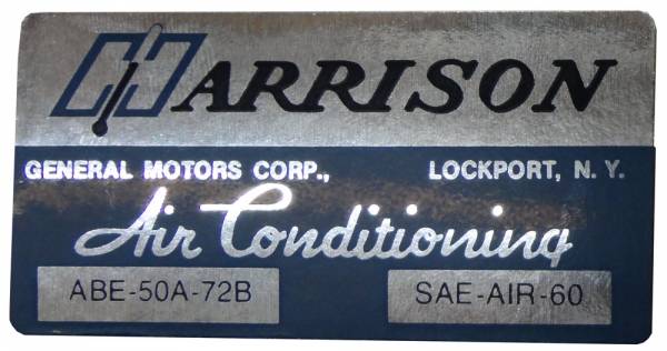 Rubber The Right Way - "Harrison" AC Evaporator Box Decal