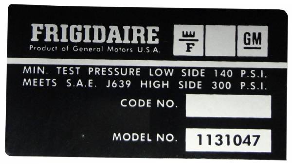 Rubber The Right Way - Frigidaire AC Dryer Decal