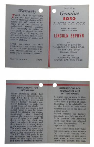 Rubber The Right Way - Zephyr Clock Instructions Booklet