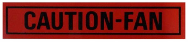 Rubber The Right Way - Caution Fan Decal